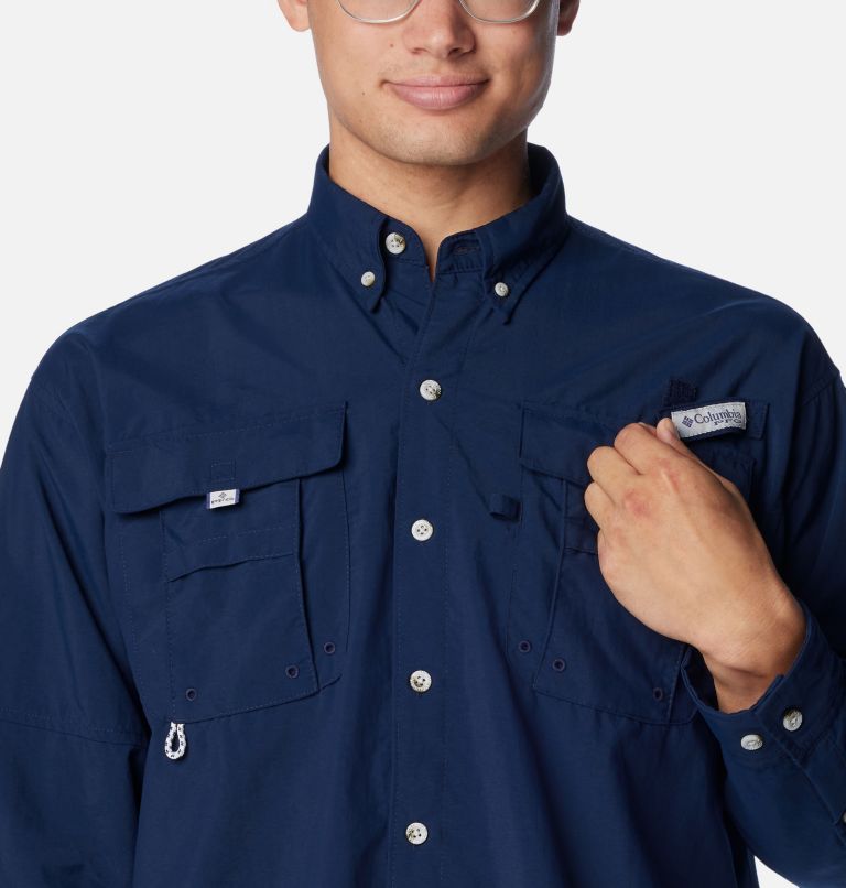 Men’s PFG Bahama II Long Sleeve Shirt, Color: Collegiate Navy, image 4