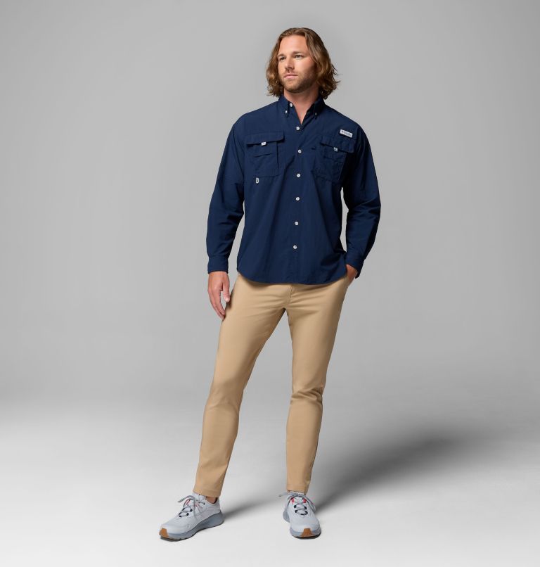 Men’s PFG Bahama II Long Sleeve Shirt, Color: Collegiate Navy, image 2