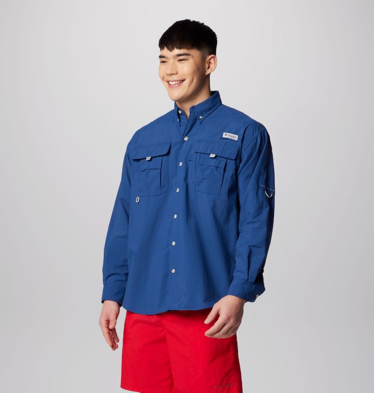 Men’s PFG Bahama II Long Sleeve Shirt, Color: Carbon, image 4