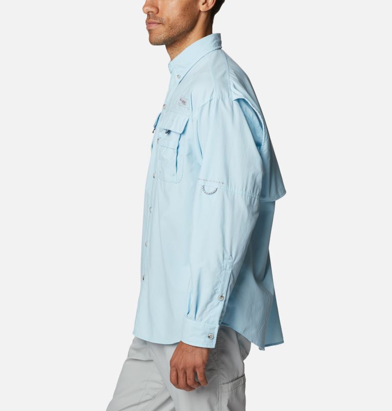Men’s PFG Bahama II Long Sleeve Shirt - Tall, Color: Spring Blue, image 3