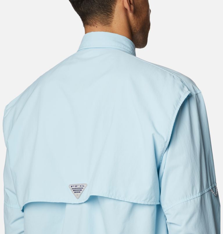 Men’s PFG Bahama II Long Sleeve Shirt - Tall, Color: Spring Blue, image 5