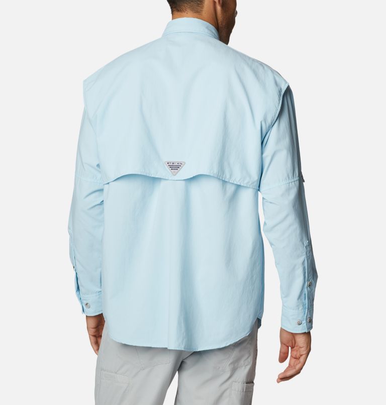 Men’s PFG Bahama II Long Sleeve Shirt - Tall, Color: Spring Blue, image 2