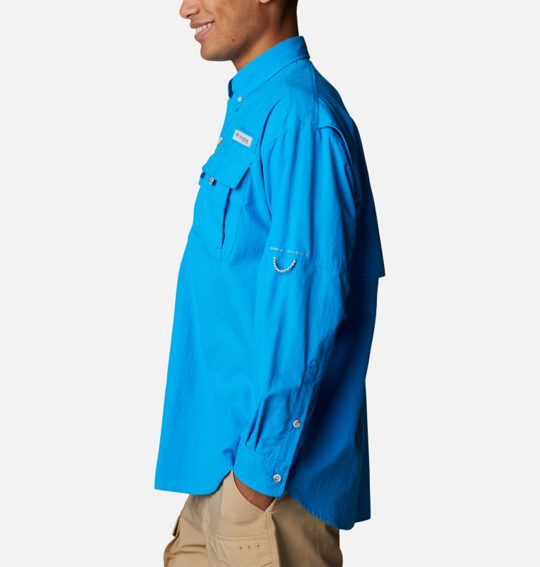 Thumbnail: Men’s PFG Bahama II Long Sleeve Shirt, Color: Compass Blue, image 3