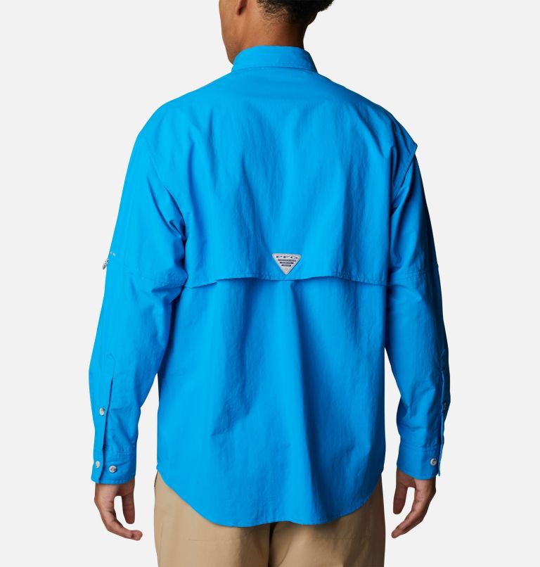 Men’s PFG Bahama II Long Sleeve Shirt, Color: Compass Blue, image 2