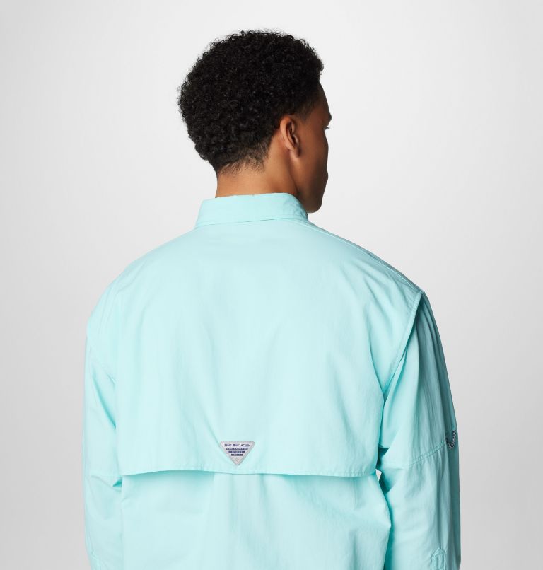 Men’s PFG Bahama II Long Sleeve Shirt, Color: Gulf Stream, image 6