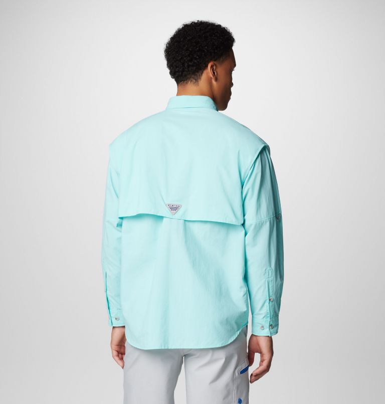 Men’s PFG Bahama II Long Sleeve Shirt, Color: Gulf Stream, image 2