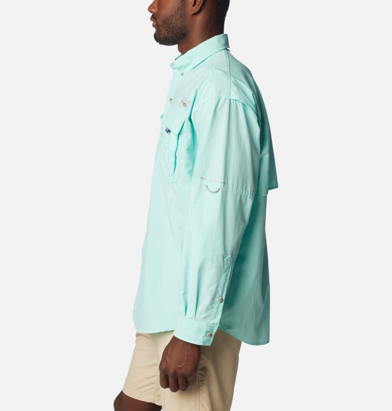 Men’s PFG Bahama II Long Sleeve Shirt, Color: Gulf Stream, image 3