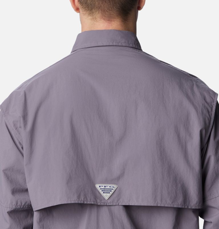 Thumbnail: Men’s PFG Bahama II Long Sleeve Shirt, Color: Granite Purple, image 5
