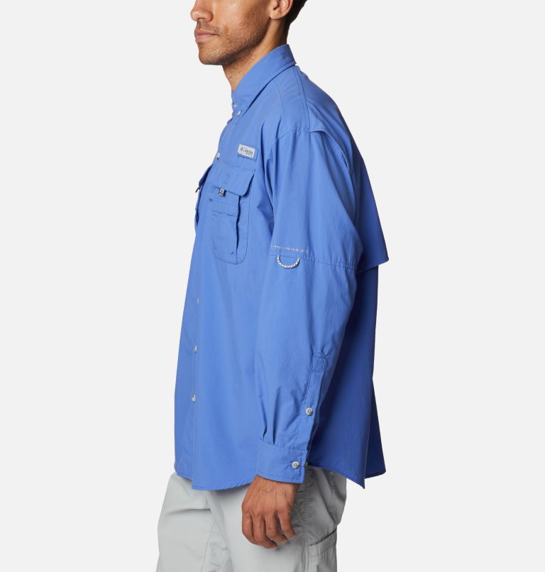 Men’s PFG Bahama II Long Sleeve Shirt, Color: Violet Sea, image 3