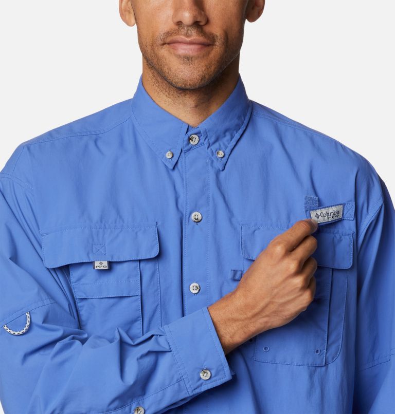 Men’s PFG Bahama II Long Sleeve Shirt, Color: Violet Sea, image 4