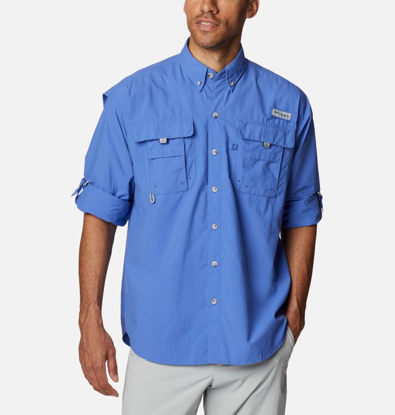 Men’s PFG Bahama II Long Sleeve Shirt, Color: Violet Sea, image 6