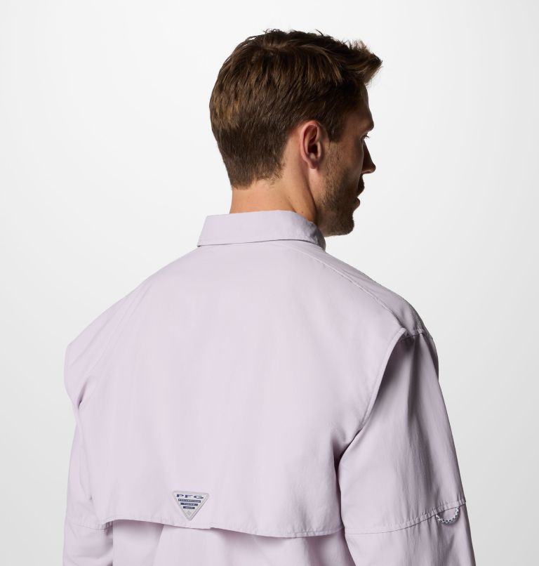 Men’s PFG Bahama II Long Sleeve Shirt, Color: Lavender Pearl, image 5