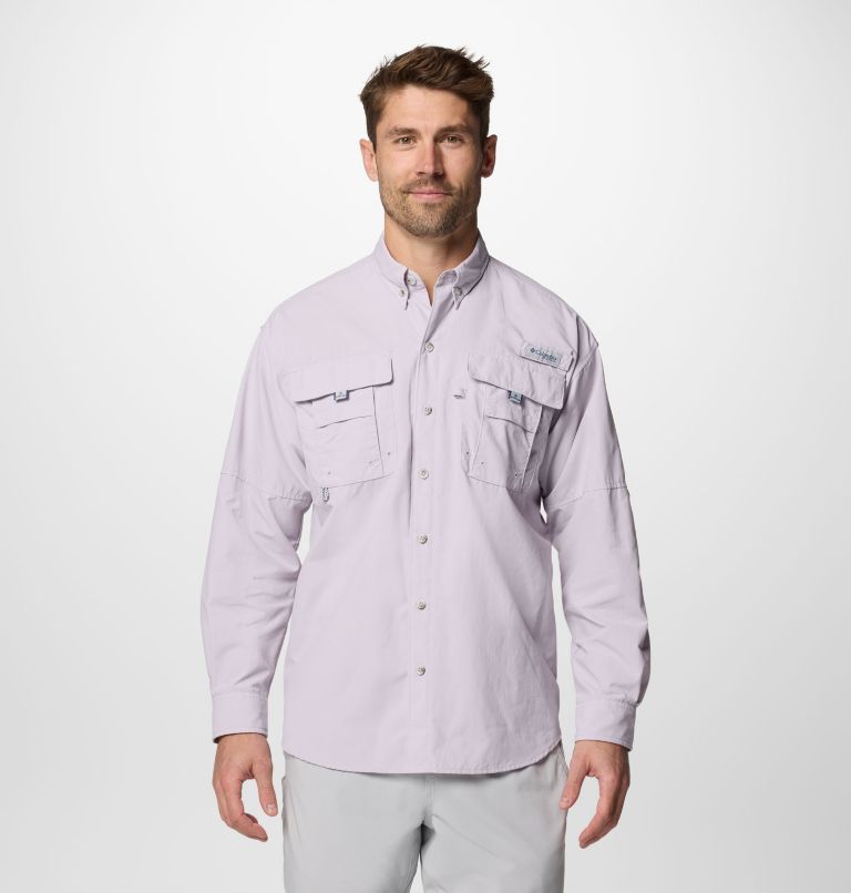 Men’s PFG Bahama II Long Sleeve Shirt, Color: Lavender Pearl, image 1