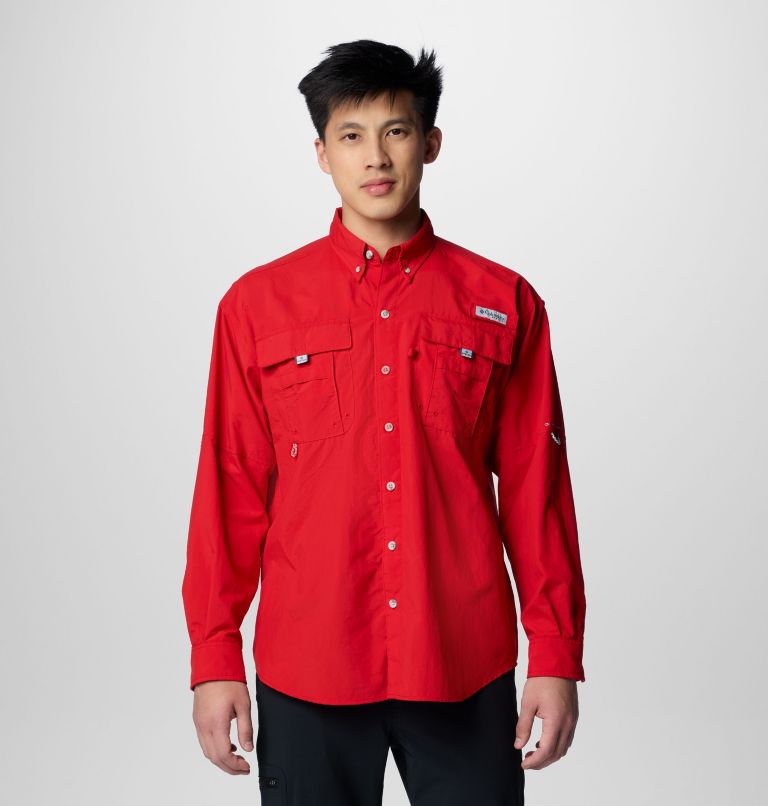 Chemise à manches longues Bahama II pour homme, Color: Red Spark, image 1