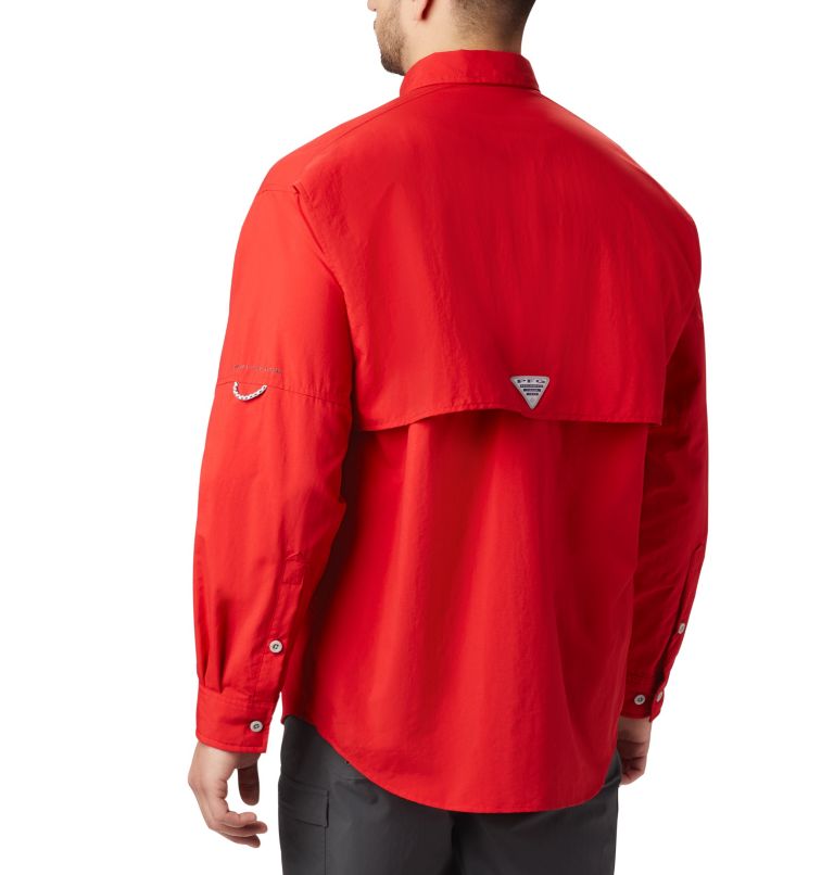 Men’s PFG Bahama II Long Sleeve Shirt, Color: Red Spark, image 2