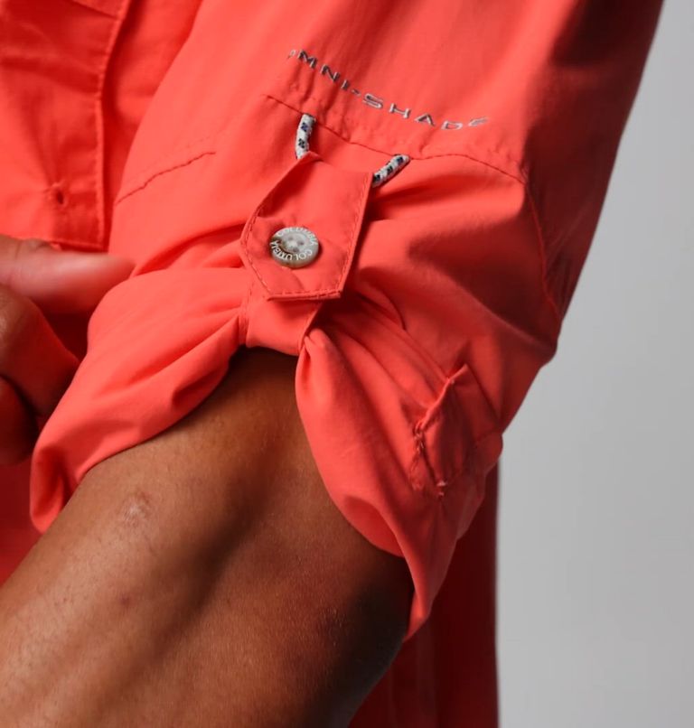 Men’s PFG Bahama II Long Sleeve Shirt, Color: Melonade