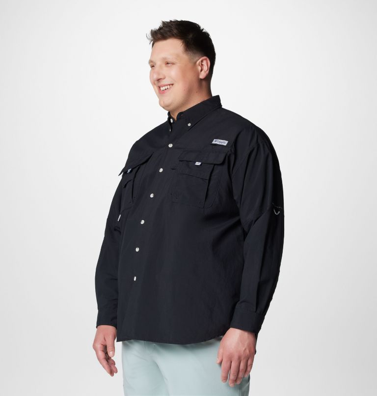 Men’s PFG Bahama II Long Sleeve Shirt - Big, Color: Black, image 4