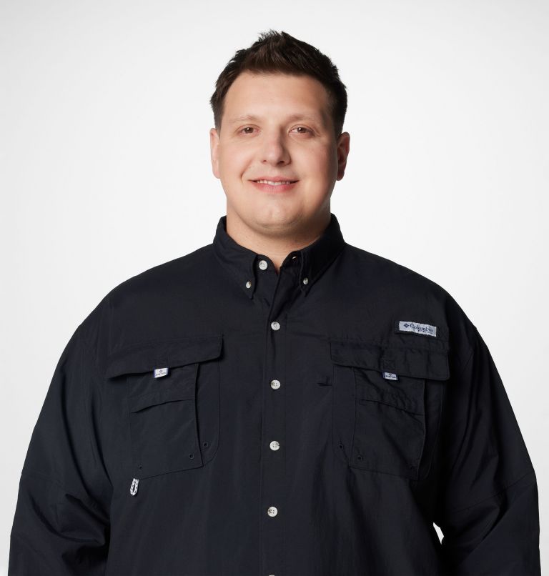 Men’s PFG Bahama II Long Sleeve Shirt - Big, Color: Black, image 5