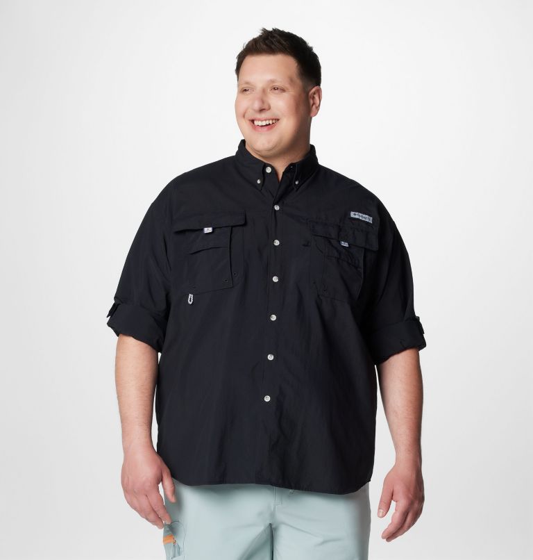 Men’s PFG Bahama II Long Sleeve Shirt - Big, Color: Black, image 7