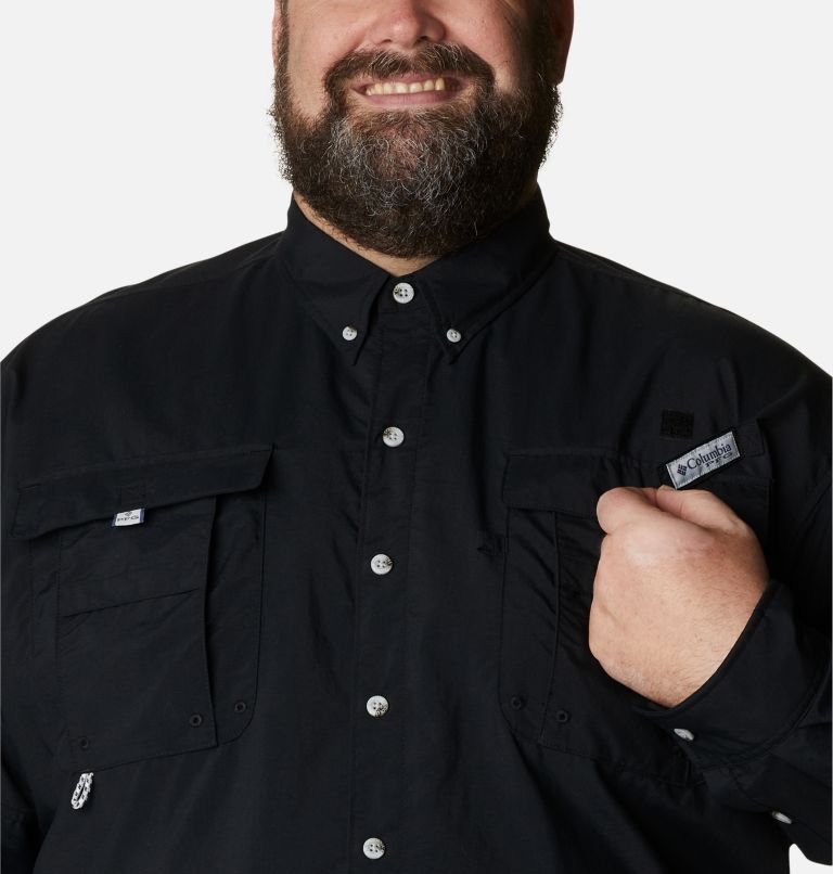 Men’s PFG Bahama II Long Sleeve Shirt - Big, Color: Black, image 4