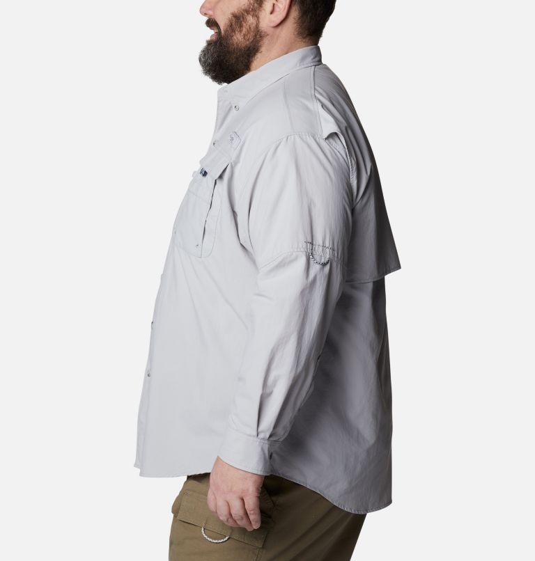 Men’s PFG Bahama II Long Sleeve Shirt - Big, Color: Cool Grey, image 3