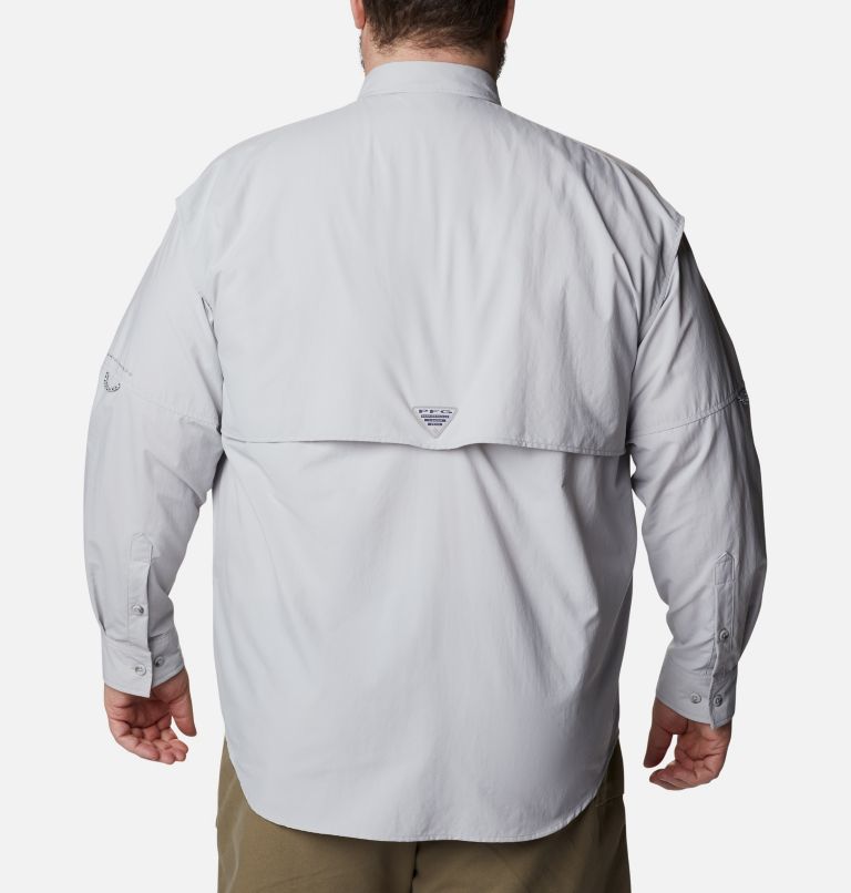 Thumbnail: Men’s PFG Bahama II Long Sleeve Shirt - Big, Color: Cool Grey, image 2