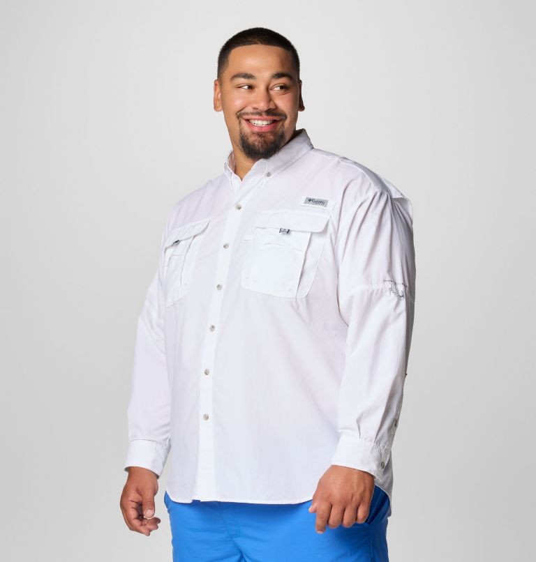 Men’s PFG Bahama II Long Sleeve Shirt - Big, Color: White, image 4