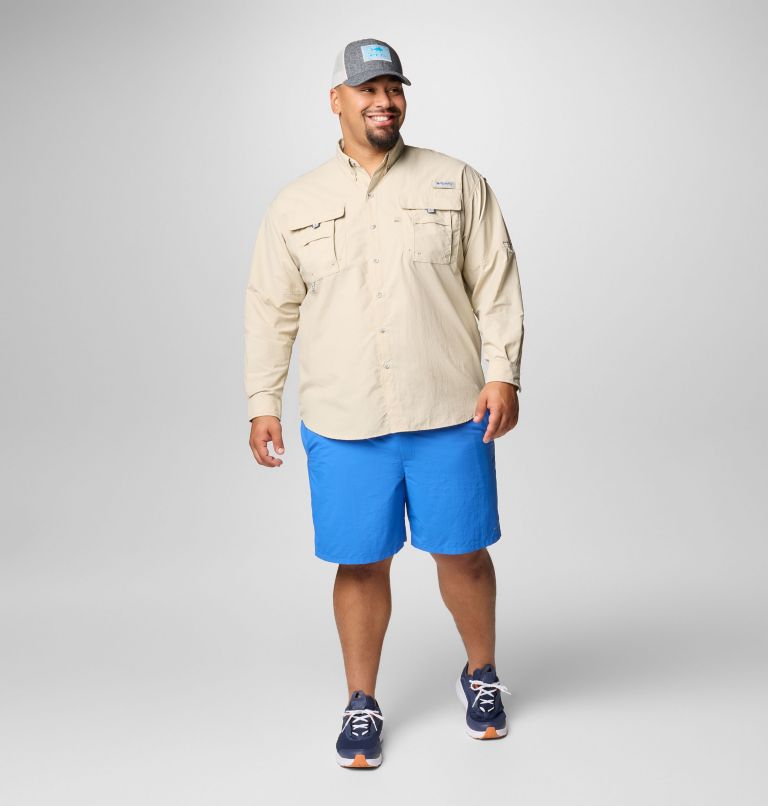Men’s PFG Bahama II Long Sleeve Shirt - Big, Color: Fossil, image 3