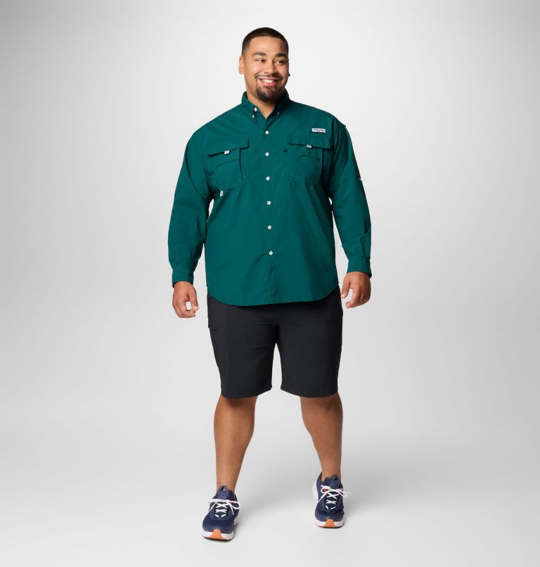 Men’s PFG Bahama II Long Sleeve Shirt - Big, Color: Midnight Teal, image 3