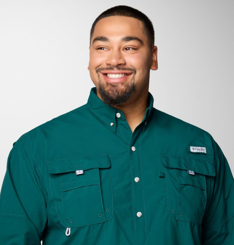 Men’s PFG Bahama II Long Sleeve Shirt - Big, Color: Midnight Teal, image 5
