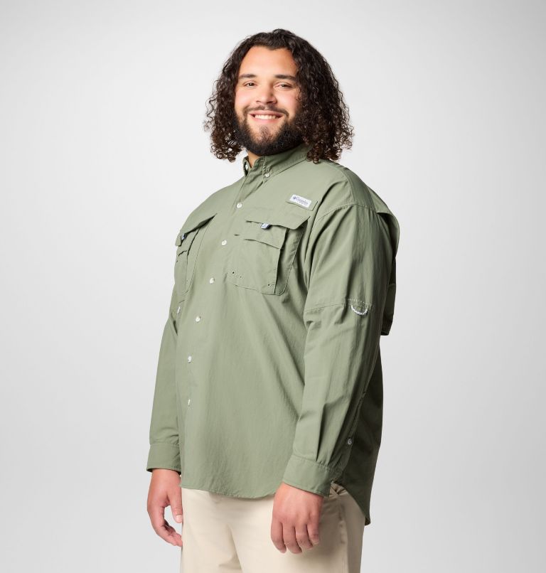 Men’s PFG Bahama II Long Sleeve Shirt - Big, Color: Cypress, image 4