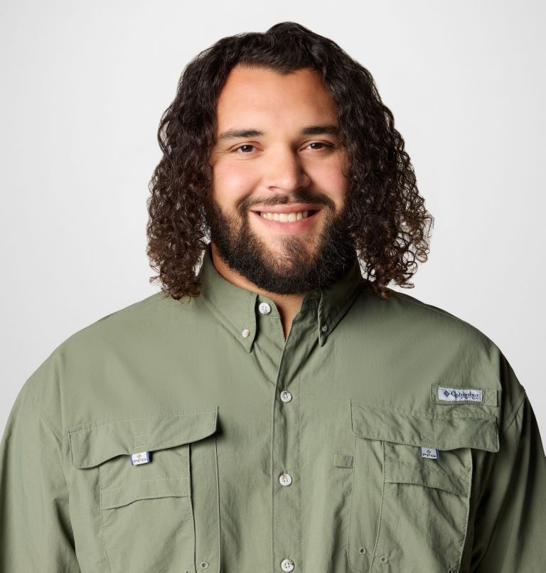 Men’s PFG Bahama II Long Sleeve Shirt - Big, Color: Cypress, image 5