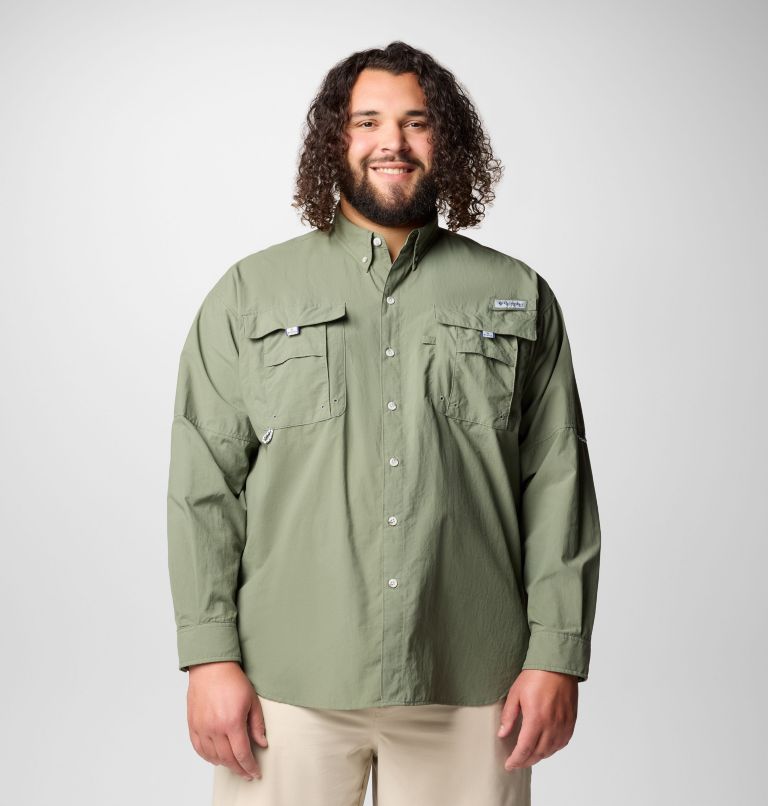 Men’s PFG Bahama II Long Sleeve Shirt - Big, Color: Cypress, image 1