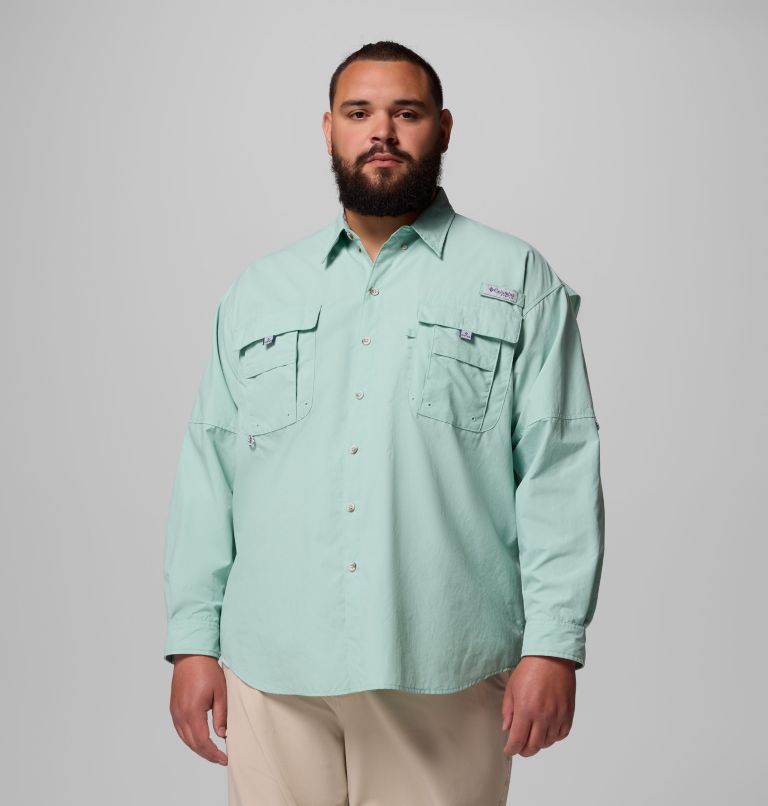 Men’s PFG Bahama II Long Sleeve Shirt - Big, Color: Misty Jade, image 1