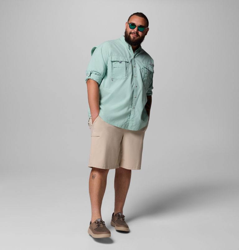 Men’s PFG Bahama II Long Sleeve Shirt - Big, Color: Misty Jade, image 2
