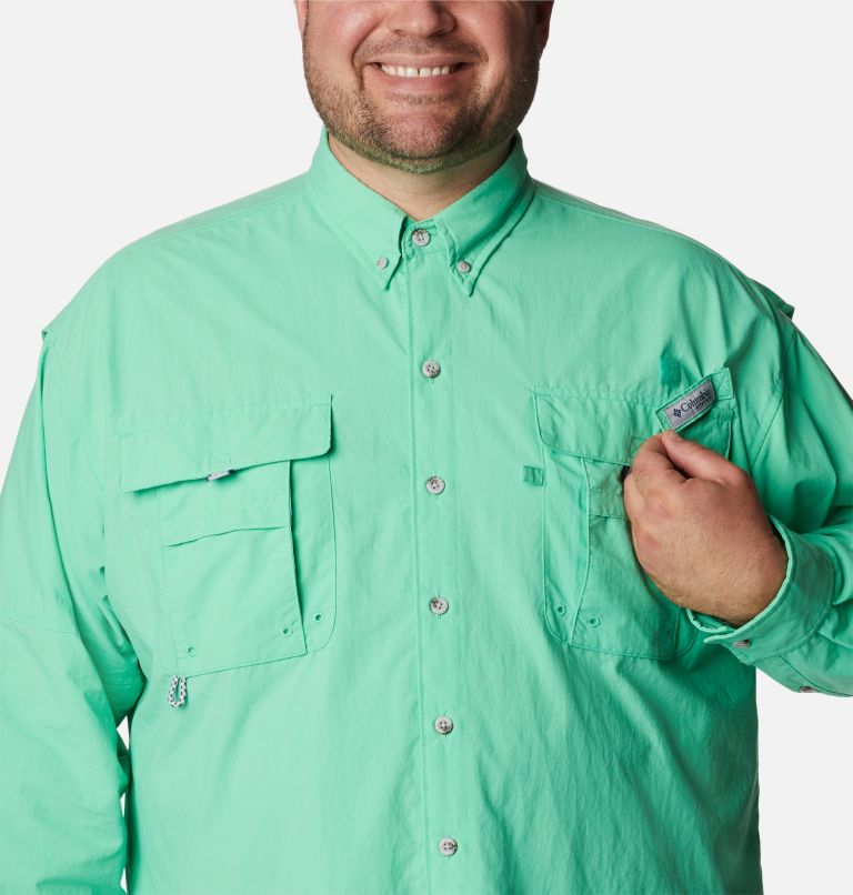 Men’s PFG Bahama II Long Sleeve Shirt - Big, Color: Light Jade, image 4