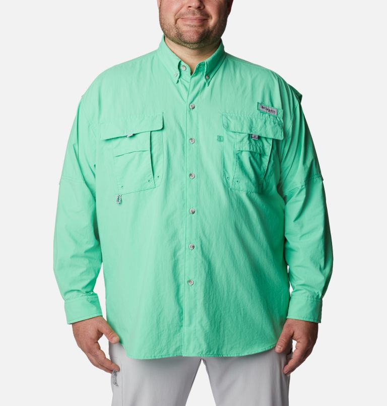 Men’s PFG Bahama II Long Sleeve Shirt - Big, Color: Light Jade, image 1