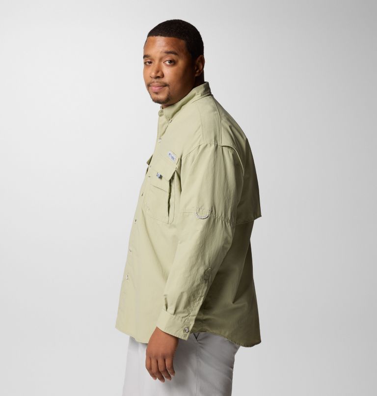 Men’s PFG Bahama II Long Sleeve Shirt - Big, Color: Smokey Sage, image 4