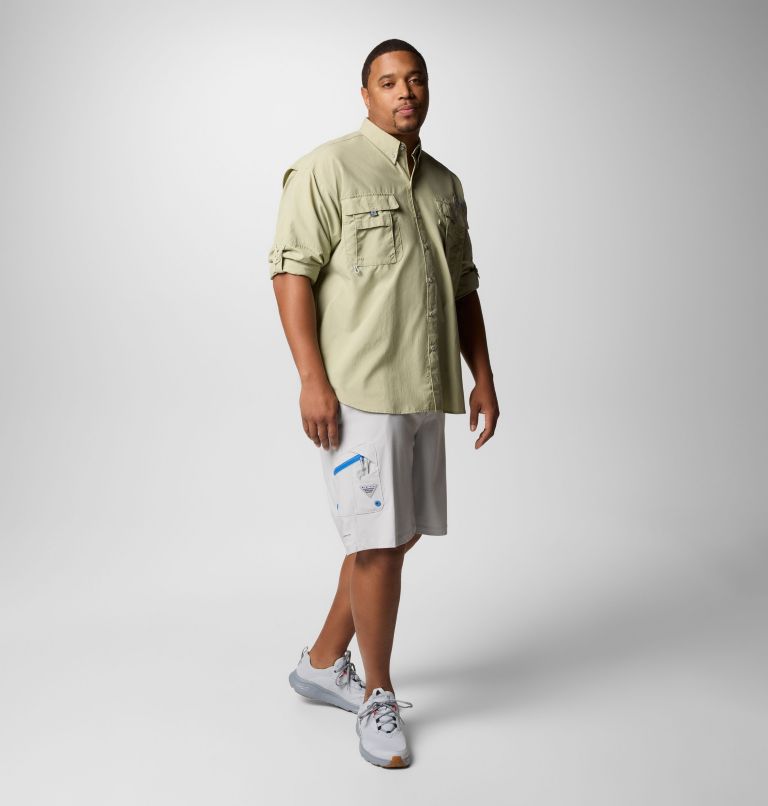 Men’s PFG Bahama II Long Sleeve Shirt - Big, Color: Smokey Sage, image 2