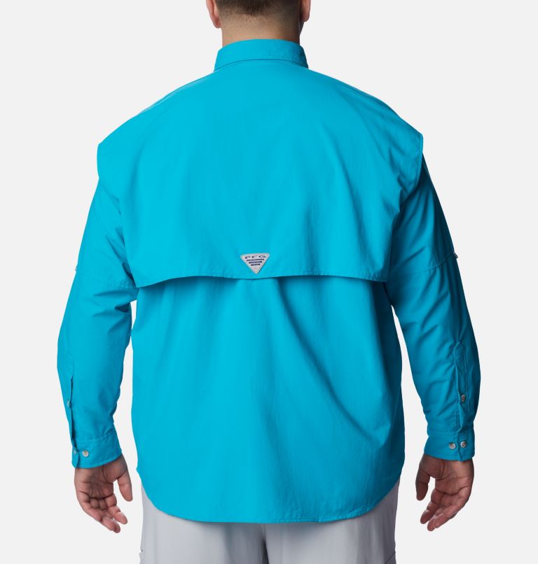 Men’s PFG Bahama II Long Sleeve Shirt - Big, Color: Ocean Teal, image 2