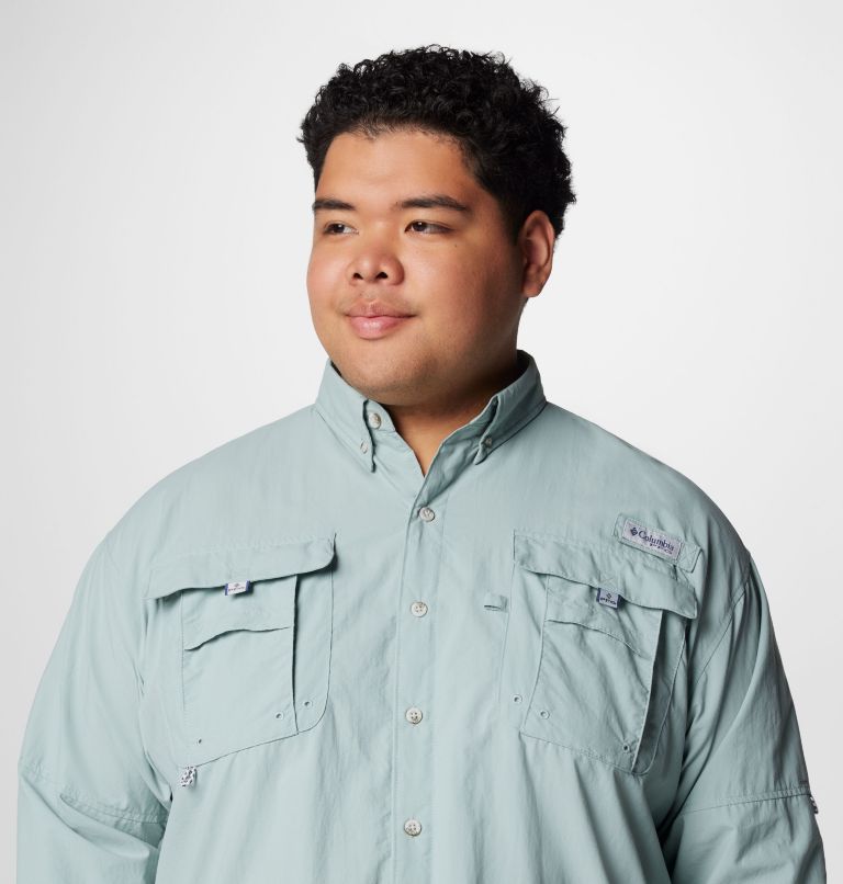 Men’s PFG Bahama II Long Sleeve Shirt - Big, Color: Crushed Blue, image 5