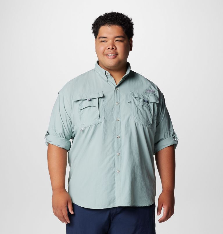 Men’s PFG Bahama II Long Sleeve Shirt - Big, Color: Crushed Blue, image 7