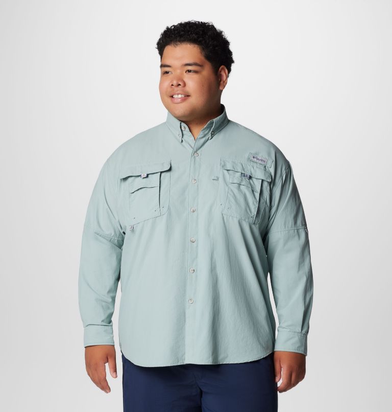Men’s PFG Bahama II Long Sleeve Shirt - Big, Color: Crushed Blue, image 1