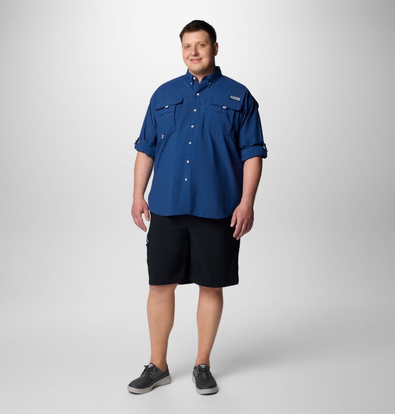 Men’s PFG Bahama II Long Sleeve Shirt - Big, Color: Carbon, image 3