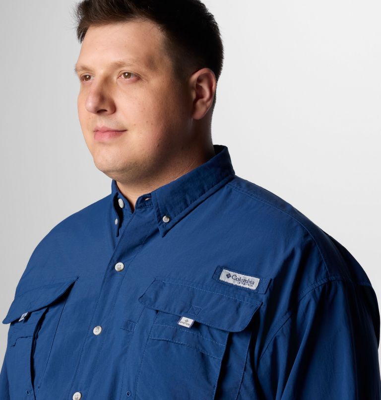 Men’s PFG Bahama II Long Sleeve Shirt - Big, Color: Carbon, image 5