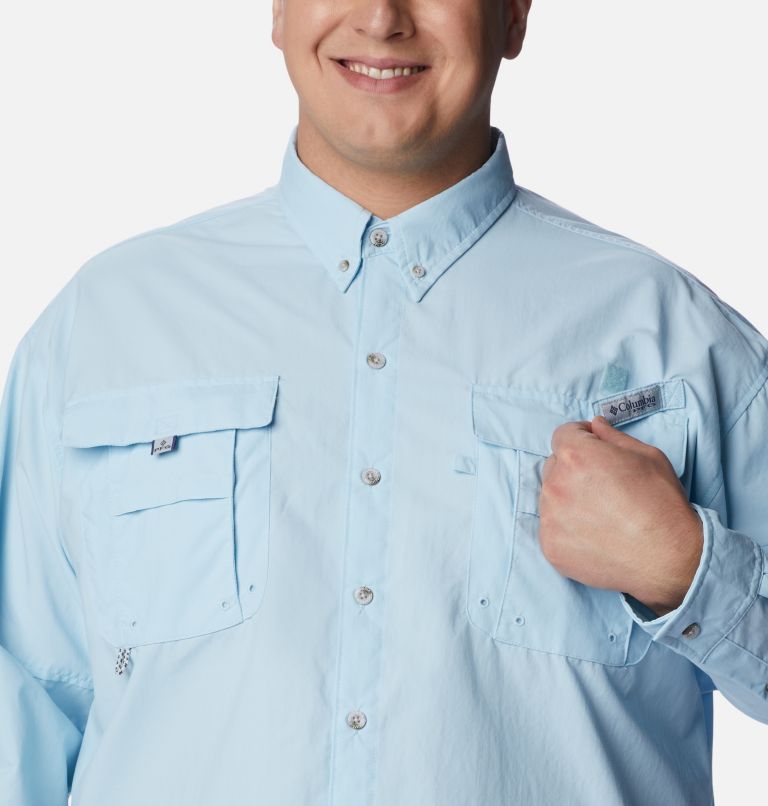 Men’s PFG Bahama II Long Sleeve Shirt - Big, Color: Spring Blue, image 4