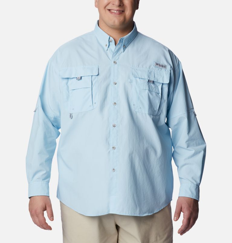 Men’s PFG Bahama II Long Sleeve Shirt - Big, Color: Spring Blue, image 1