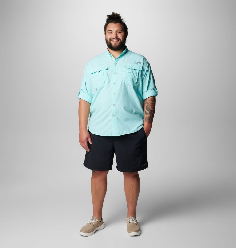 Men’s PFG Bahama II Long Sleeve Shirt - Big, Color: Gulf Stream, image 3