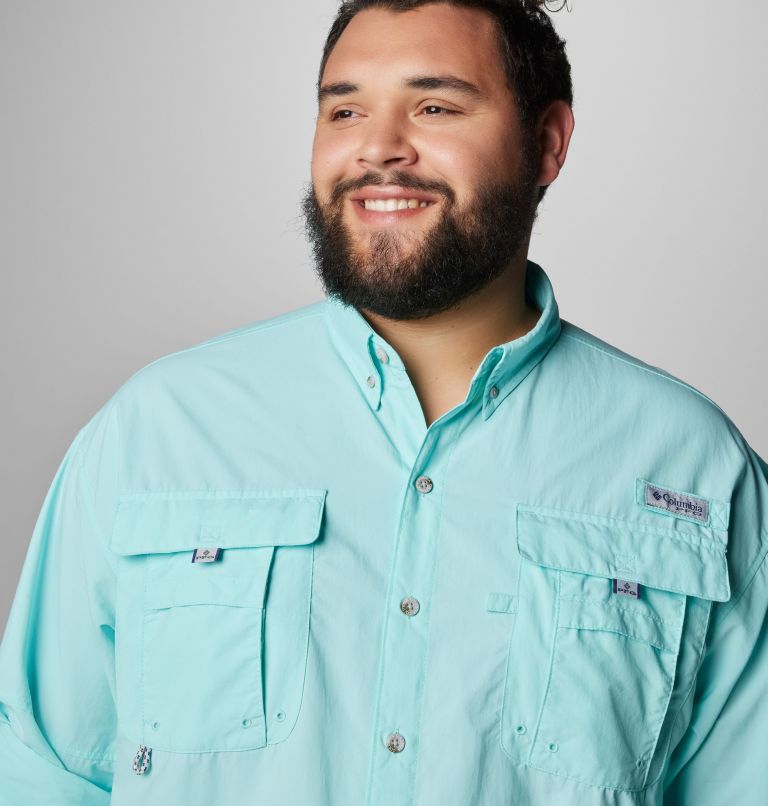 Men’s PFG Bahama II Long Sleeve Shirt - Big, Color: Gulf Stream, image 5