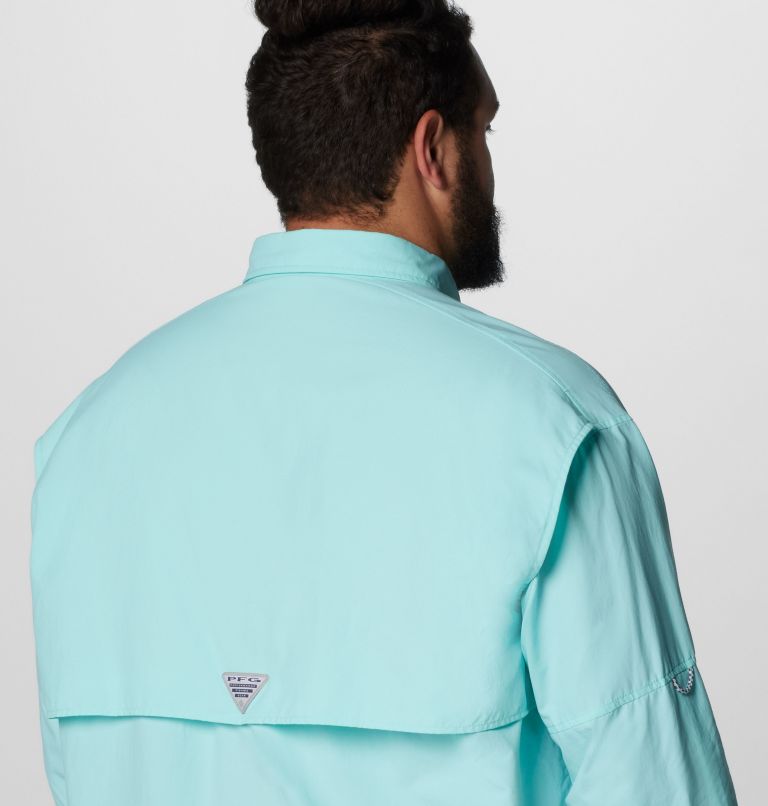 Men’s PFG Bahama II Long Sleeve Shirt - Big, Color: Gulf Stream, image 6
